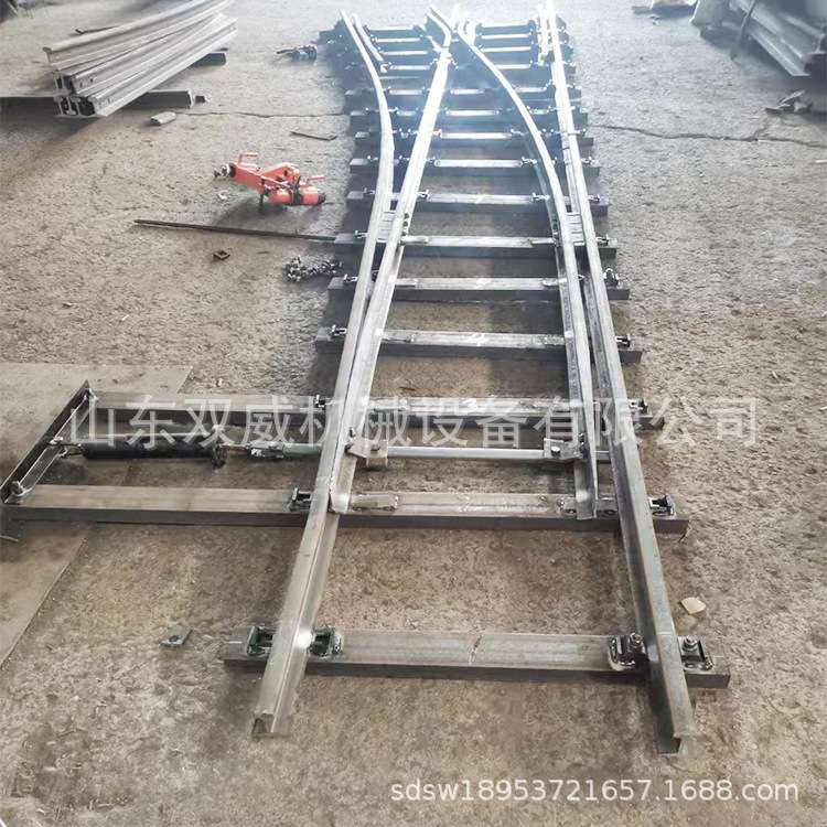 钢轨用司空道岔 转辙机道岔 矿用轻轨道岔厂家 现货销售