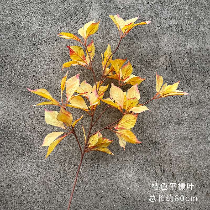 北欧小清新绿色系婚庆叶材 仿真平榛叶婚礼路引插花叶子 家居绿植