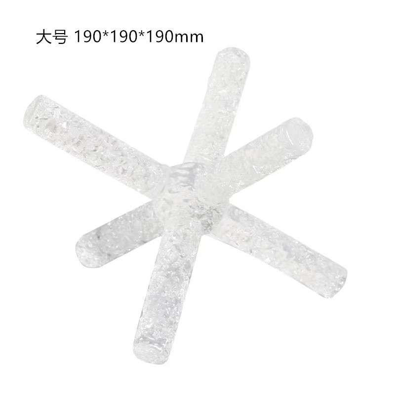 简约现代透明水晶十字镇桌面镇纸摆件样板房书房酒柜装饰品摆设