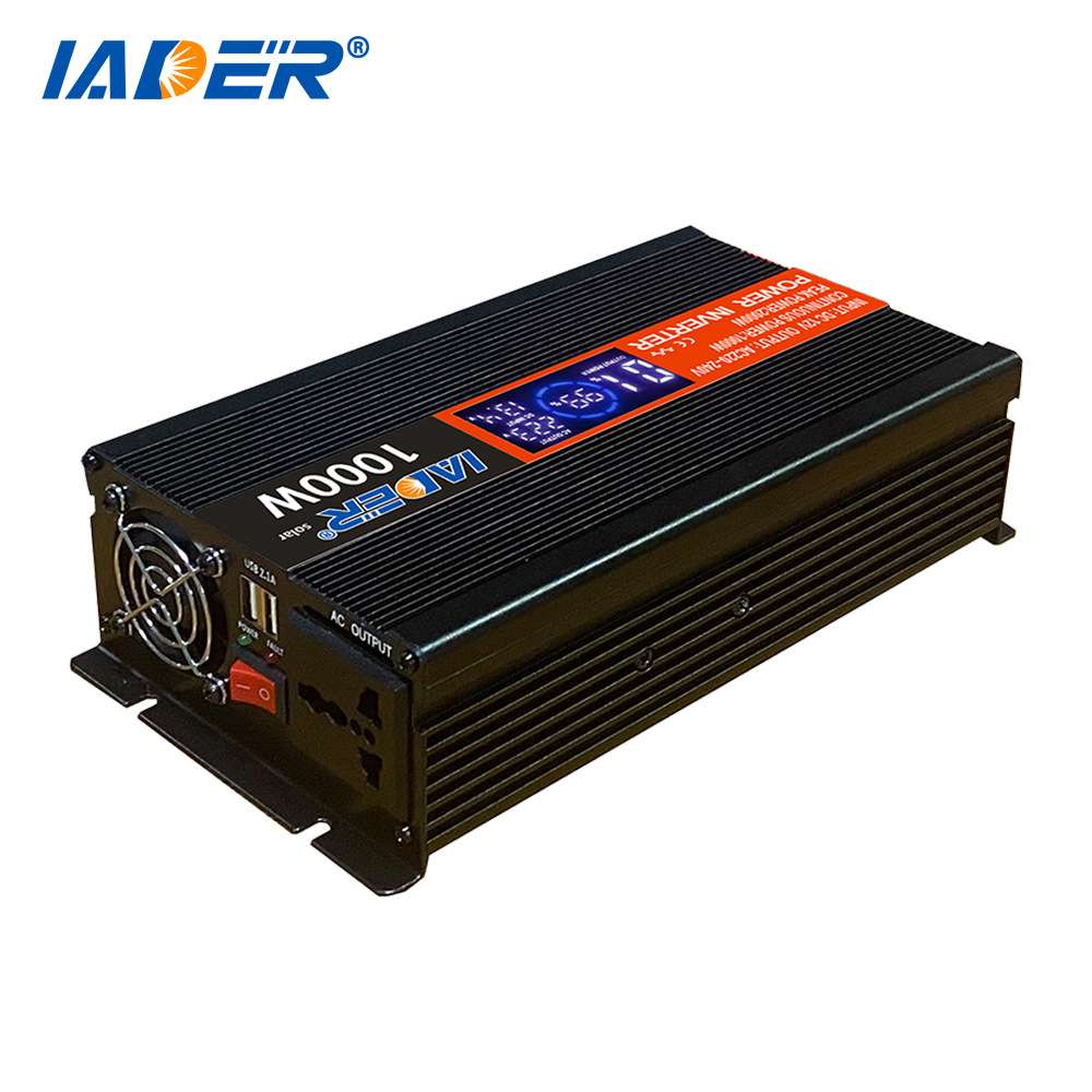 1000W 大功率家用车载太阳能 12V/24V转220V 发电系统电源转换器