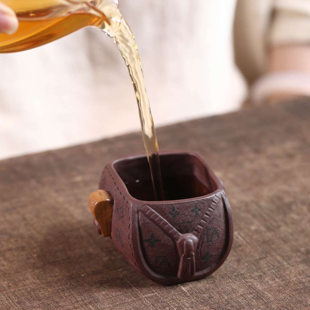 宜兴紫砂杯驴牌杯手工品茗杯仿生主人杯原矿创意单个杯子