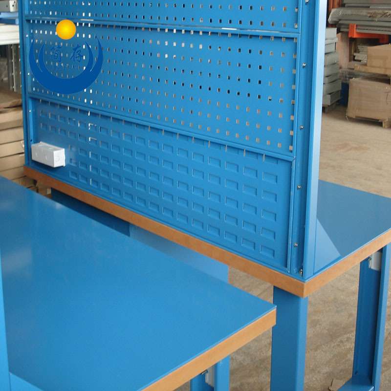 重型铁板工作台 钳工工作台 磨具维修桌台虎钳工作桌 车间装配台