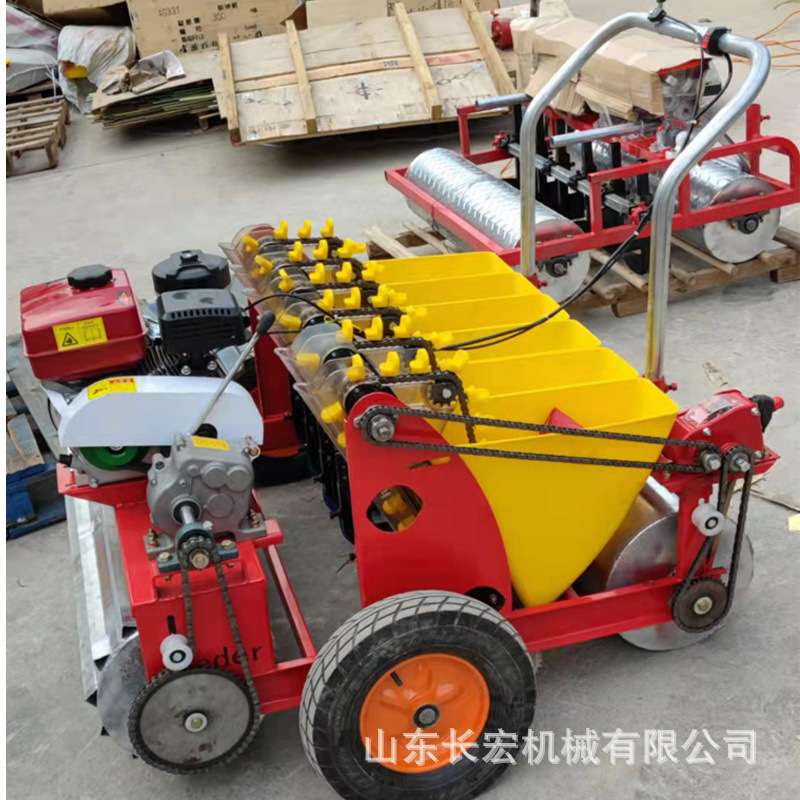 农用自走式大蒜播种机手推式一体种植机锥形螺旋导种管大蒜机