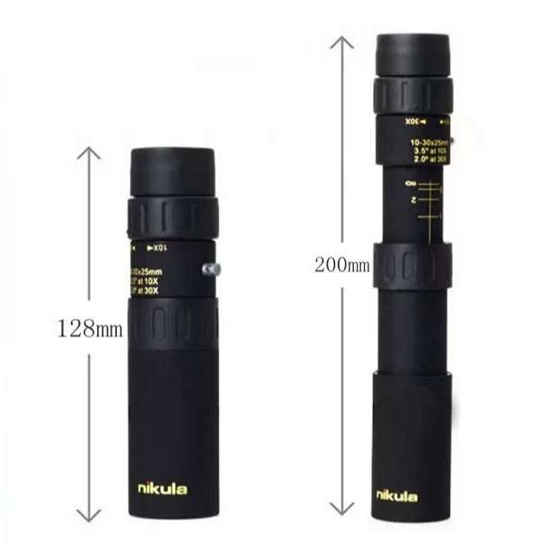 立可达10-30x25单筒变倍望远镜高倍高清袖珍拉伸式望远镜