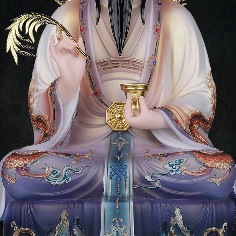 太乙救苦天尊神像供奉家用仿汉白玉寻声救苦天尊东极青华大帝摆件