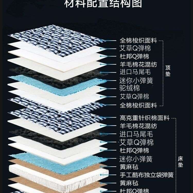手工床垫马尾毛羊毛超柔软海丝腾马毛懒人情侣新款多功能舒适收纳