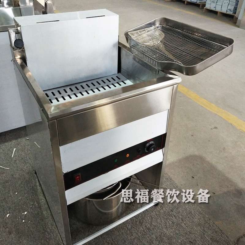40L立式单缸电炸炉带计时器电炸锅宽口径正新鸡排炸鸡炉带回油盘