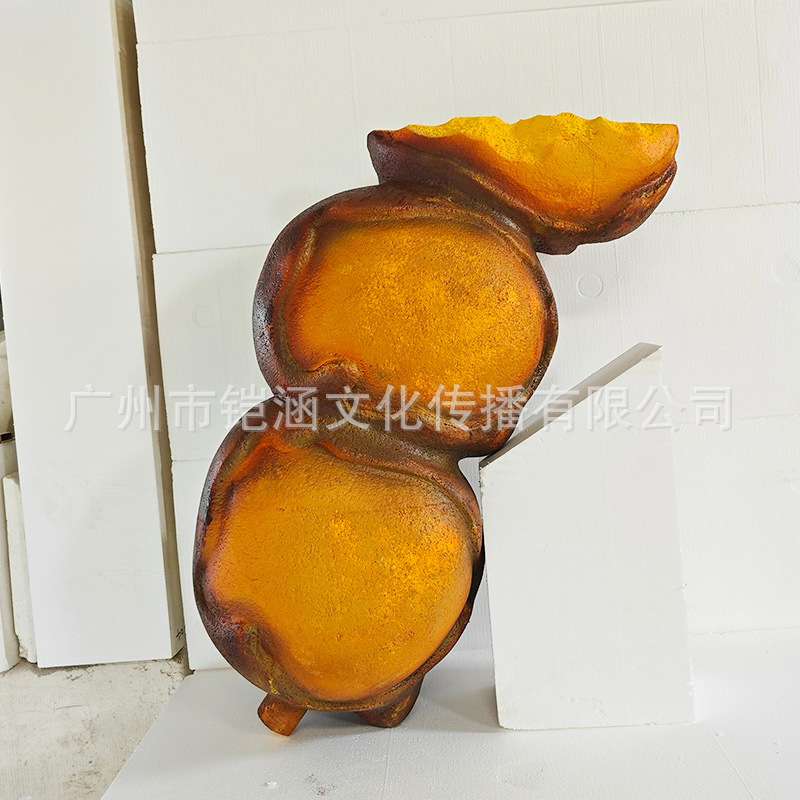 仿真鱼蛋模型玻璃钢雕塑网红引流门头立体超大鸡蛋仔肉丸泡沫雕塑