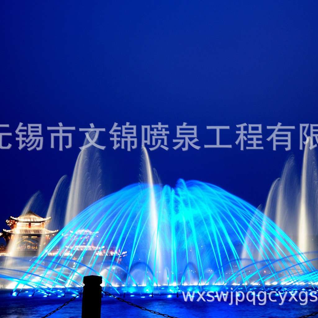 湖面音乐喷泉设备 一维数码喷头 二维数码喷头 漂浮式音乐喷泉