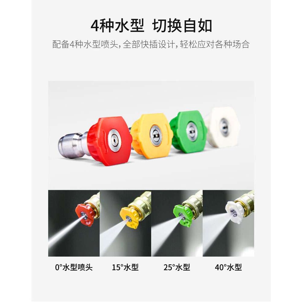 虎啸HX-6800洗车机高压泵头工业商用高压清洗机四方机架支持挂墙