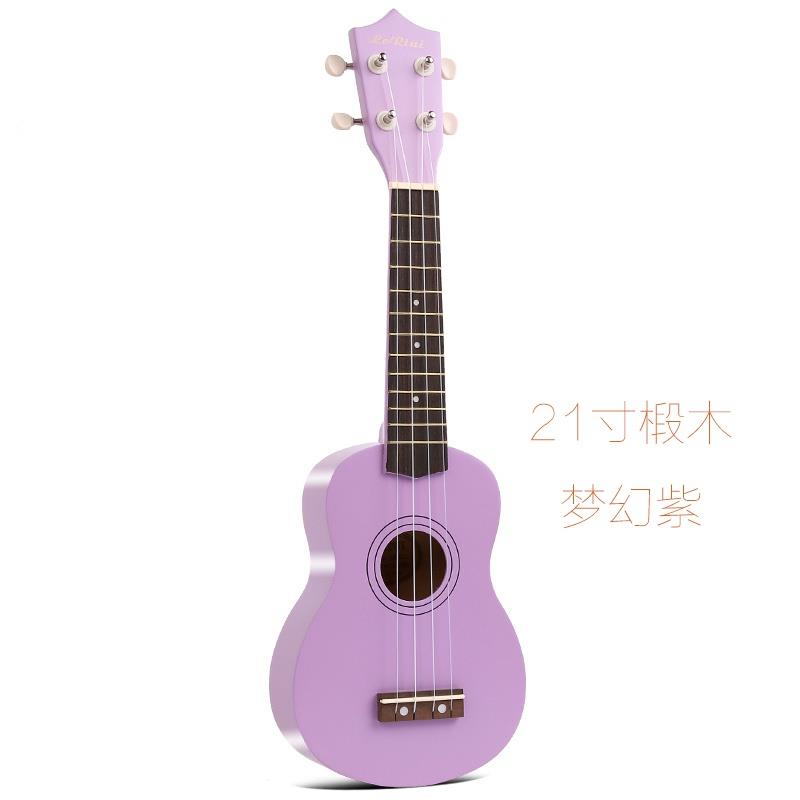 尤克里里女男初学者儿童成人学生21寸23寸吉他彩色全木质乌克丽丽