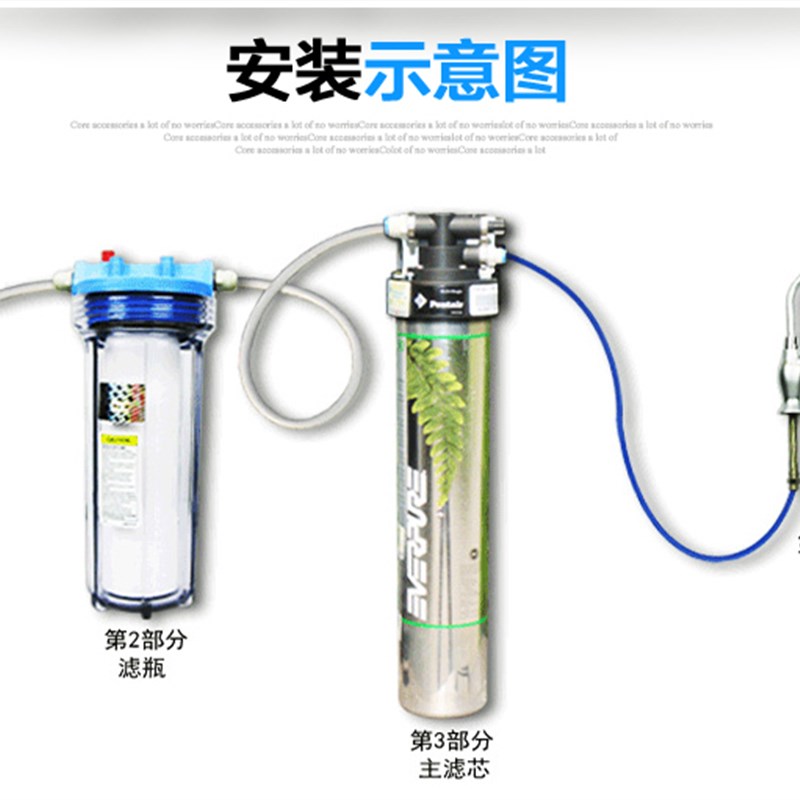 爱惠浦净水器家用直饮厨房自来水过滤器前置超滤净水机H104 PLUS