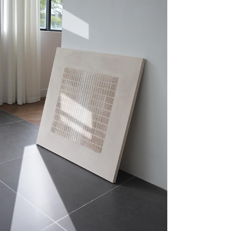 颐画手绘油画《云集》玄关过道装饰画简约背景墙挂画客厅高级感