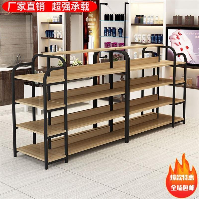 超市货架便利店母婴店陈列架化妆品展示架中岛柜多层鞋包架展示柜