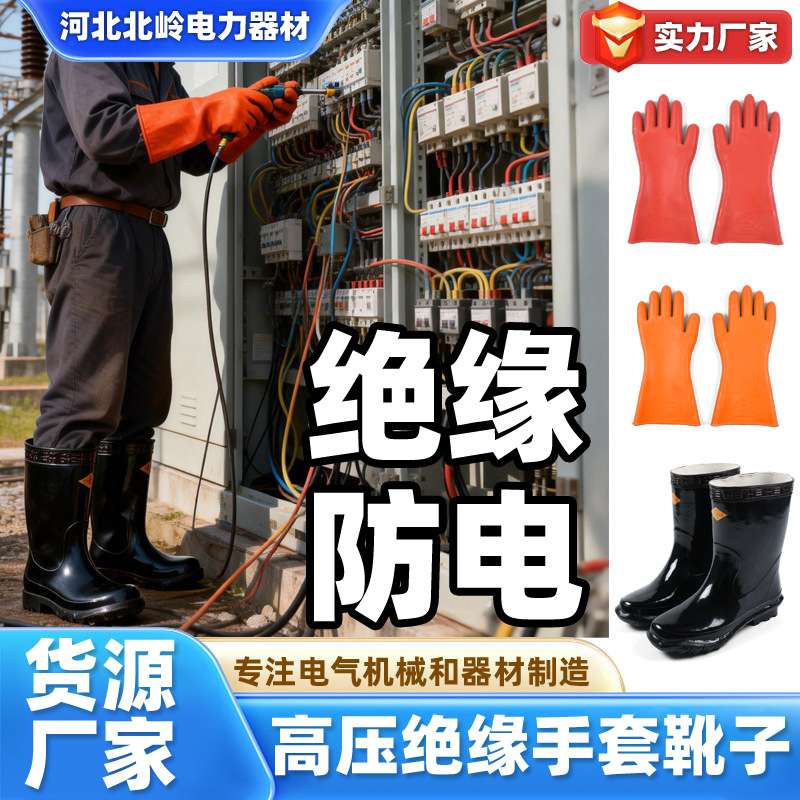 福安10KV20KV高压电工专用绝缘手套380V防电接线家用橡胶耐磨加厚图片