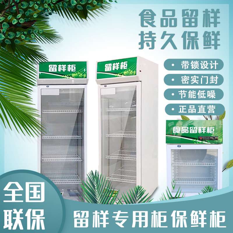 幼儿园食品留样专用柜饮料冷柜留样冰箱小型家商用冷藏展示柜带锁