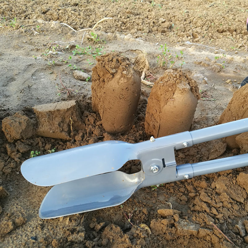 移苗器挖苗移栽器打电线杆洞工具掏洞提土挖线杆坑神器夹锹对锨
