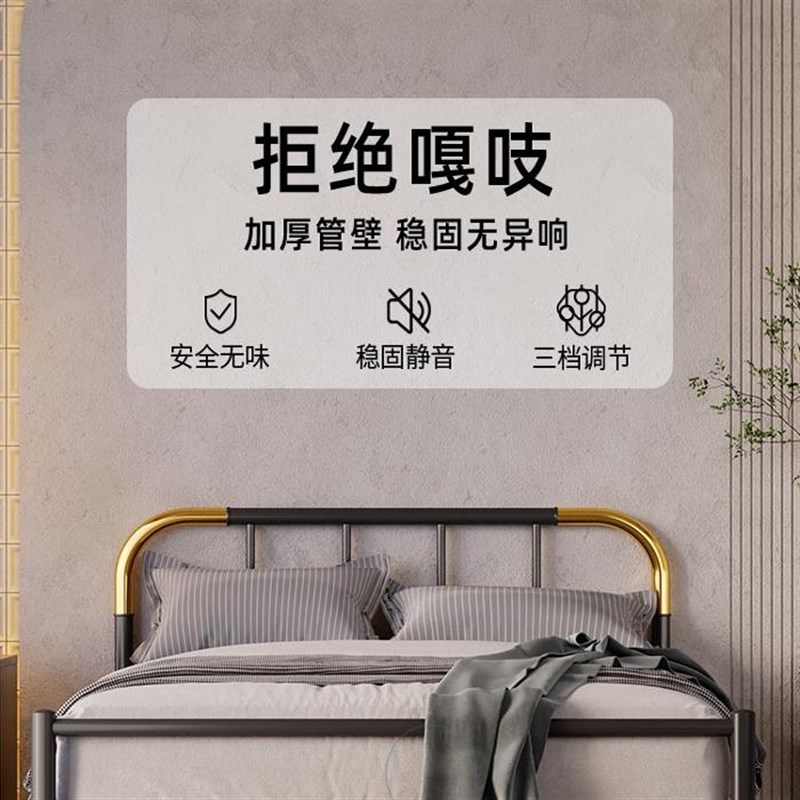 天坛家具铁艺单人床双人床钢管钢床1.35米1.5米1.8米铁床带床垫
