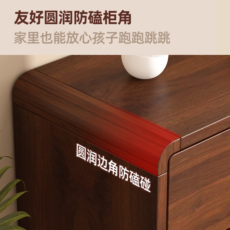 实木斗柜中古风客厅靠墙六斗柜卧室五斗抽屉柜小型床尾收纳置物柜