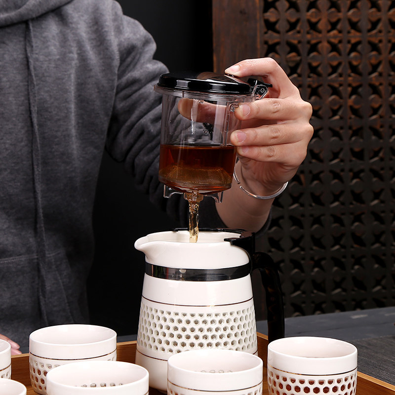 陶瓷飘逸杯玲珑水杯花茶杯子家用泡茶壶过滤冲茶器办公室功夫茶具