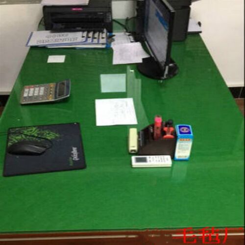会议室办公桌绿色垫玻璃板桌布背景布毛毡条纹绿毯垫餐桌防滑桌垫