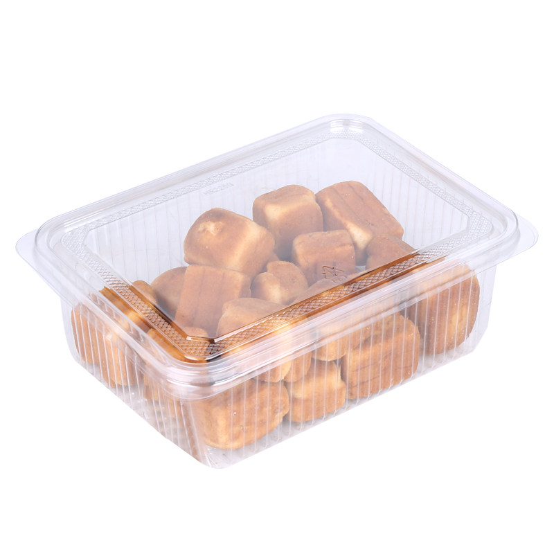 食品包装盒一次性干果盒密封蛋卷打包盒透明蔬菜面盒子塑料糕点盒