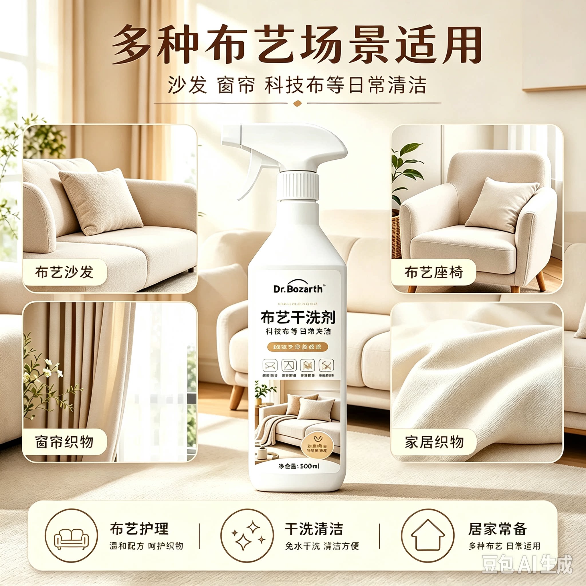 【家政同款】免拆洗布艺护理沙发/窗帘/地毯/衣服/床垫清洁剂YY