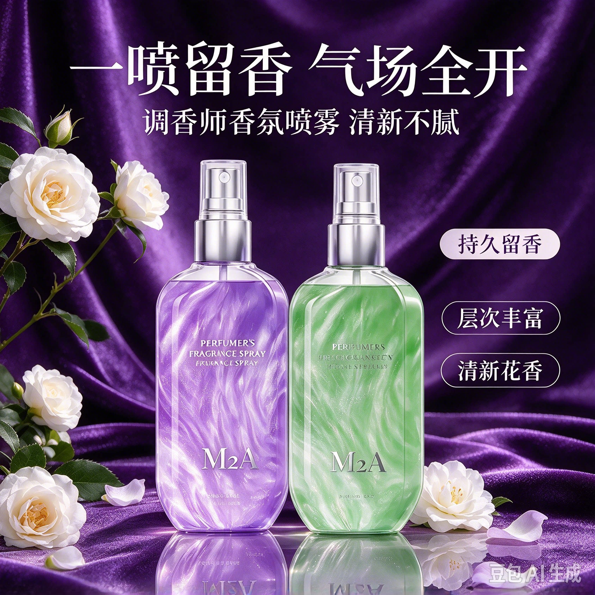 紫邂逅香氛喷雾衣物香氛喷雾衣物护理持久留香柔顺清新便携学生ZY