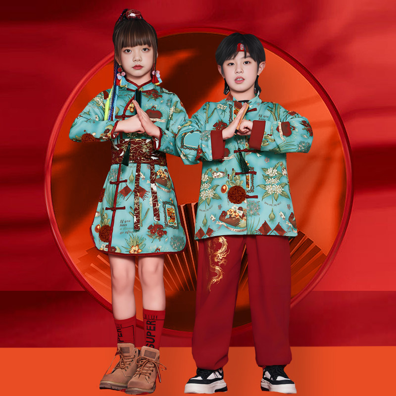 儿童2024春款唐装女童中国风唐装
