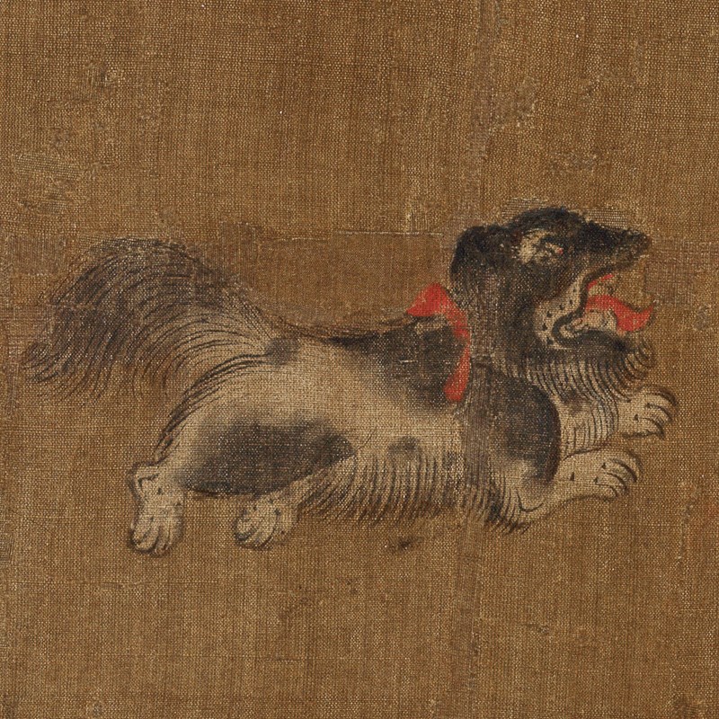 周昉簪花仕女图卷高清微喷中国十大名画临摹绢布画稿工笔人物画范