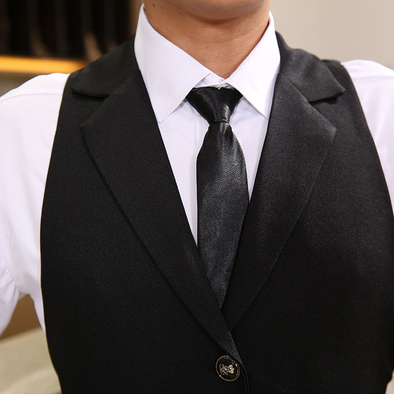 马甲围裙酒店餐厅服务员工作服餐饮超市美甲理发师咖啡店围裙男女