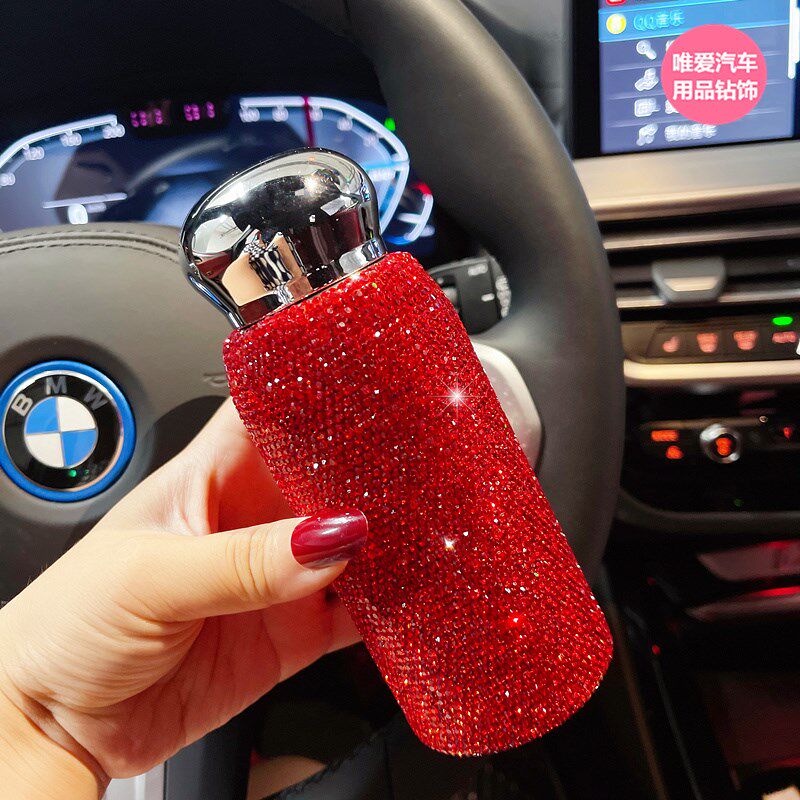 网红镶钻保温杯小巧便携口袋杯不锈钢304材质高颜值轻奢迷你水杯