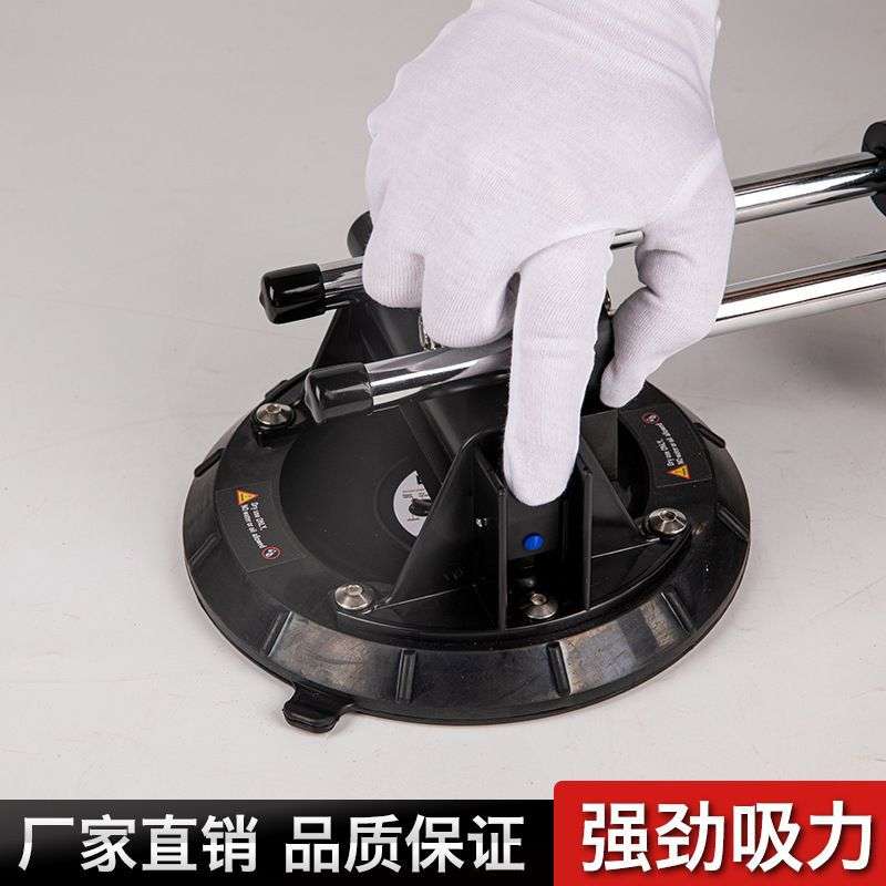 真空气泵吸盘8寸200MM双层可搬运大板瓷砖玻璃台面拉紧调平拼缝器