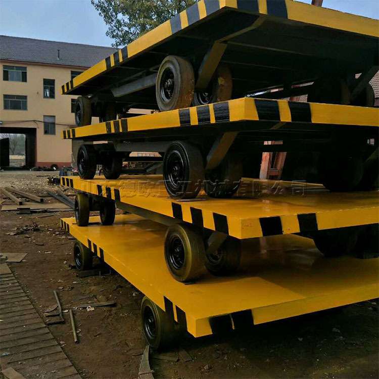 10吨重型平板拖车 定/制机场行李货物托运车 厂区牵引式低平板车