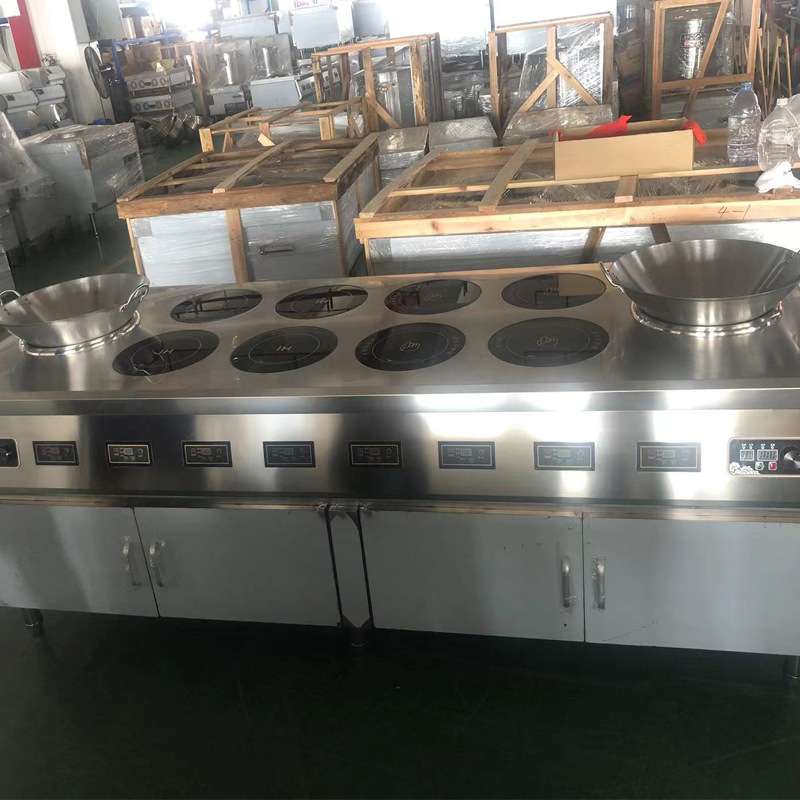 威旻多头多眼商用电磁煲仔炉3500W煲汤煮面组合灶5KW大功率爆炒