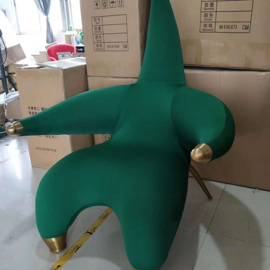 意设计师玻璃钢座椅个性动物玻璃钢单人沙发造型海星椅样板房沙发