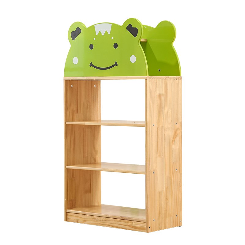 幼儿园书柜置物架实木书柜幼儿园书架小柜子储物柜自由组合书架