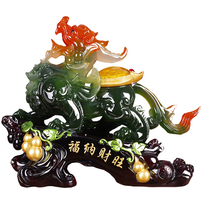 貔貅摆件招财守财一对皮丘家居装饰客厅酒柜电视柜前台开业礼品