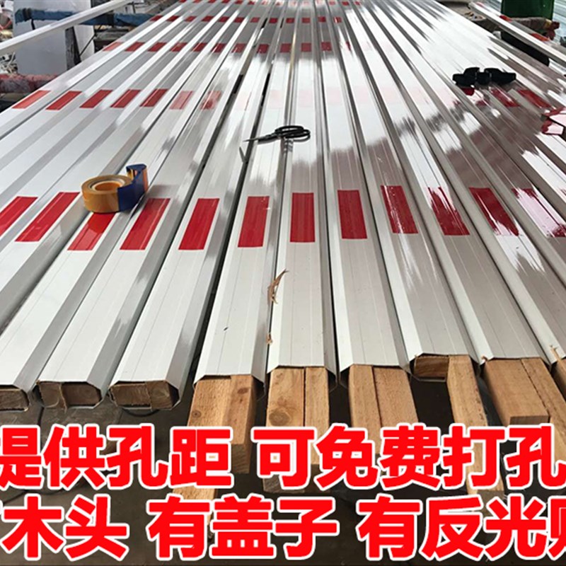 电动门杆 停车场道闸挡车器小区门口升降栏杆 6米八角杆 拦车直杆