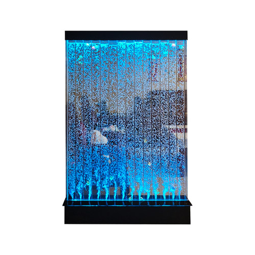 水幕墙流水墙 LED气泡墙水帘屏风创意玄关隔断背景墙 新品亚克力