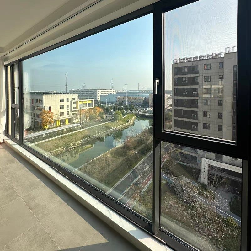 杭州宁波嘉兴断桥铝门窗纱窗一体封阳台铝合金玻璃窗户定制落地窗