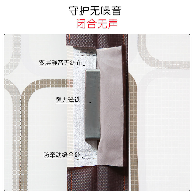隔离油烟空调门帘防风厨房油烟家用挡风隔断塑料免打孔自吸门帘