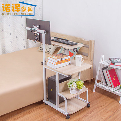 可升降悬挂移动旋转懒人台式桌笔记本电脑桌床上电脑桌无缝床边桌