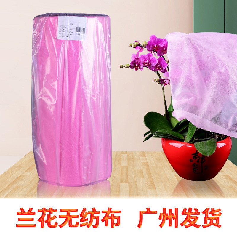 蝴蝶兰专用粉色无纺布60至120公分宽度 花艺装饰防积灰盖布卷材