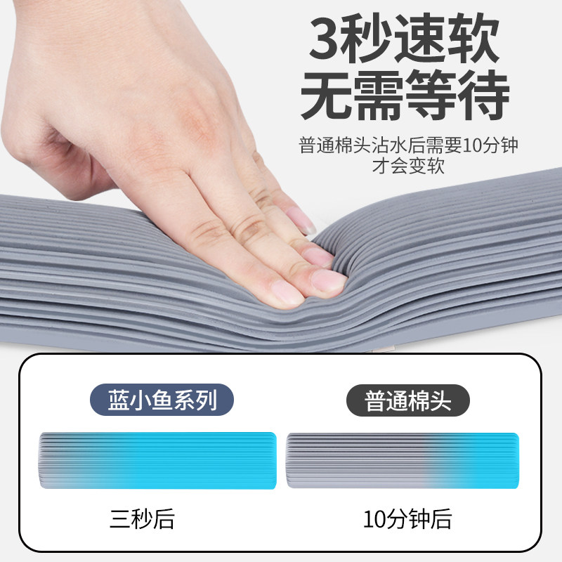 康科德海绵拖把家用大号超大挤水耐用结实吸水胶棉滚轮懒人泡沫特