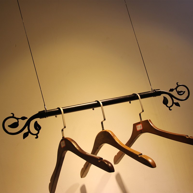 服装店钢丝吊杆 上墙服装店 欧式吊架 衣架吊环吊挂展示架 新品