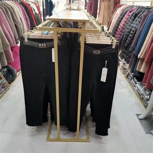 服装店展示架落地式男女服装货架双杠中岛架陈列架双排挂衣服架子