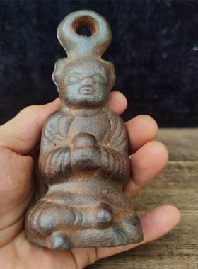 铸铁材质人物兔子麒麟南瓜瑞兽宝瓶秤砣铁权复古怀旧工艺实用收藏