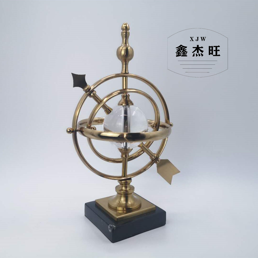 欧式水晶玻璃地球仪摆件家居饰品创意客厅书房酒柜办公室桌面摆设