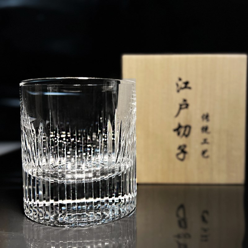 江户切子K9威士忌杯手工高端无铅水晶玻璃杯日式洋酒杯子结婚礼物